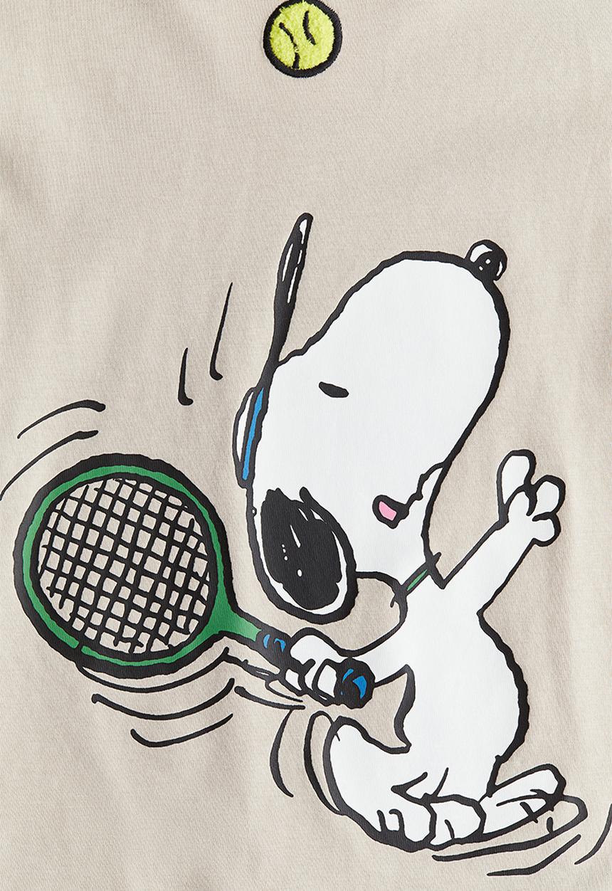 H&M - Printed t-shirt - light mole snoopy