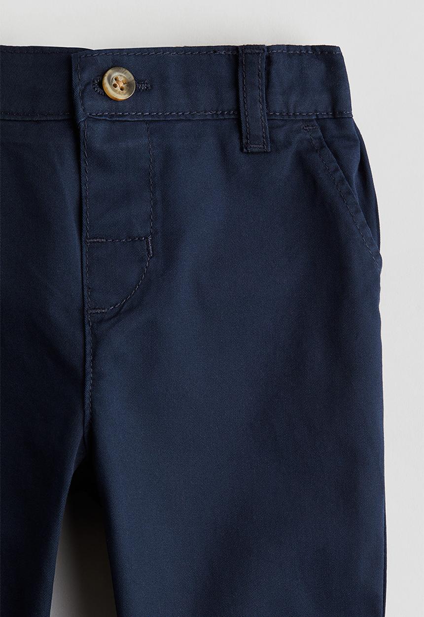 H&M - Cotton chinos - navy blue