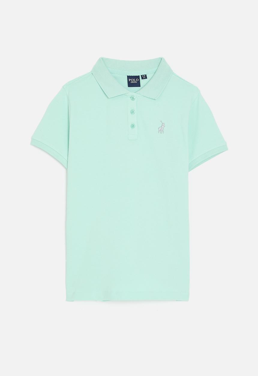 POLO - Girls nina short sleeve golfer - turquoise