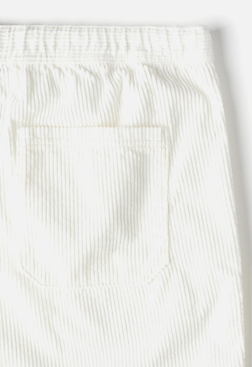 H&M - Regular fit corduroy shorts - white