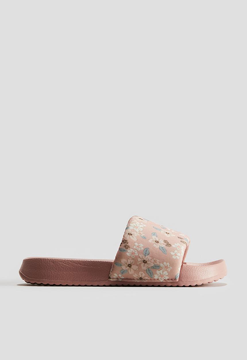H&M - Pool shoes - light pink/floral