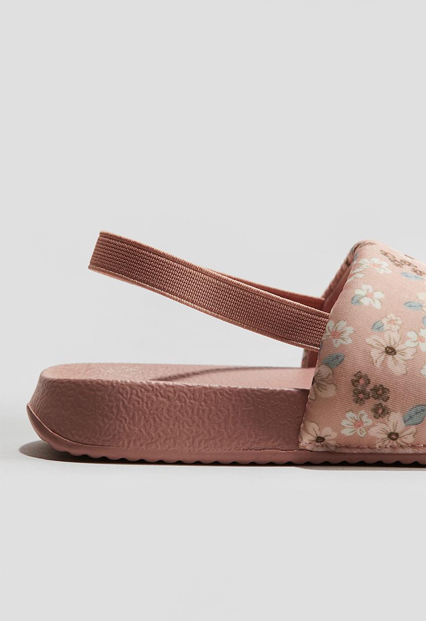 H&M - Pool shoes - light pink/floral