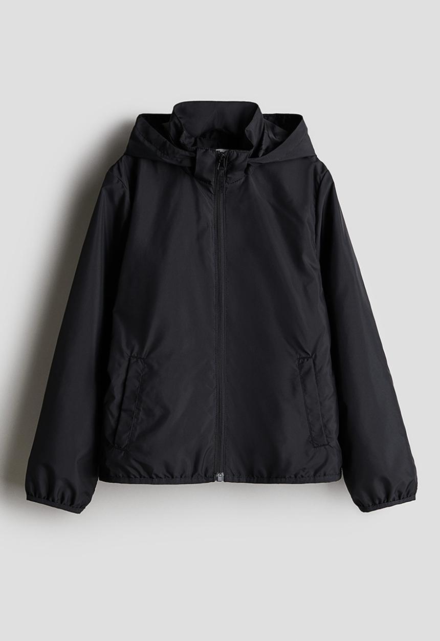 H&M - Hooded windbreaker - black