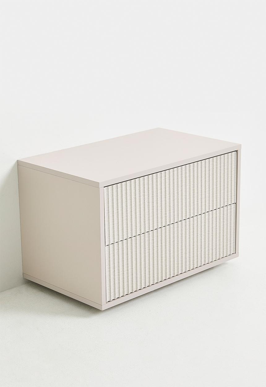 Me&Co - Alto 2 Drawer Pedestal - Taupe