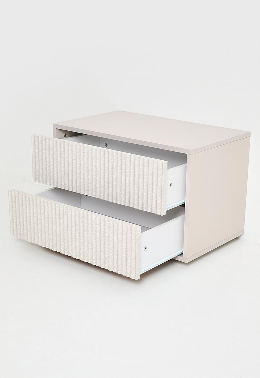 Me&Co - Alto 2 Drawer Pedestal - Taupe