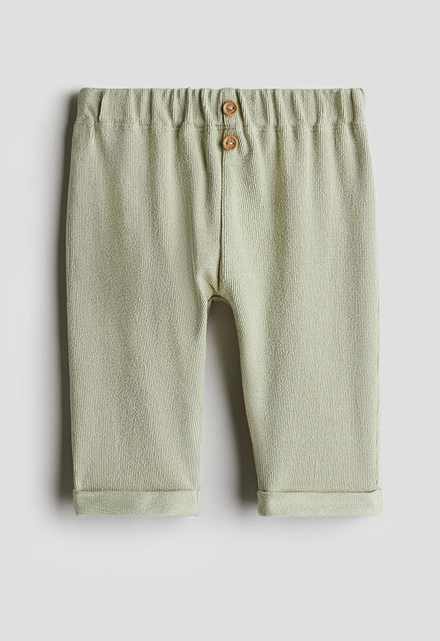 H&M - Button-front trousers - dusty green