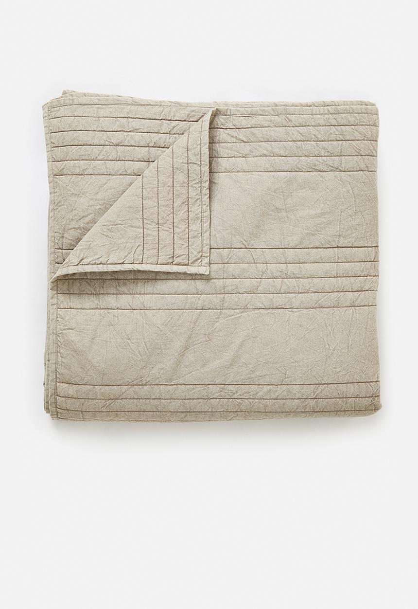 Sixth Floor - Cotton Stone Washed Quilt - Natural