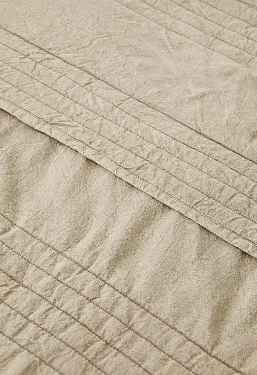 Sixth Floor - Cotton Stone Washed Quilt - Natural