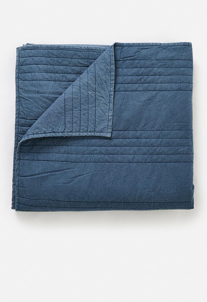 Sixth Floor - Cotton Stone Washed Quilt - Indigo