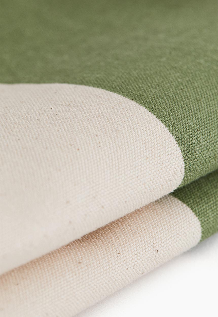 H&M - Outdoor cushion cover - green striped