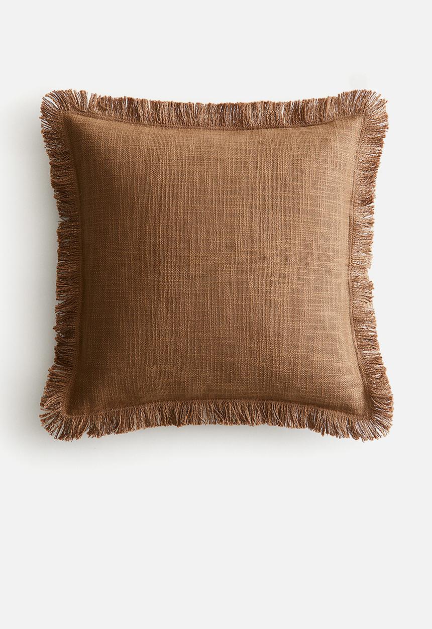 H&M - Slub weave cushion cover - light brown