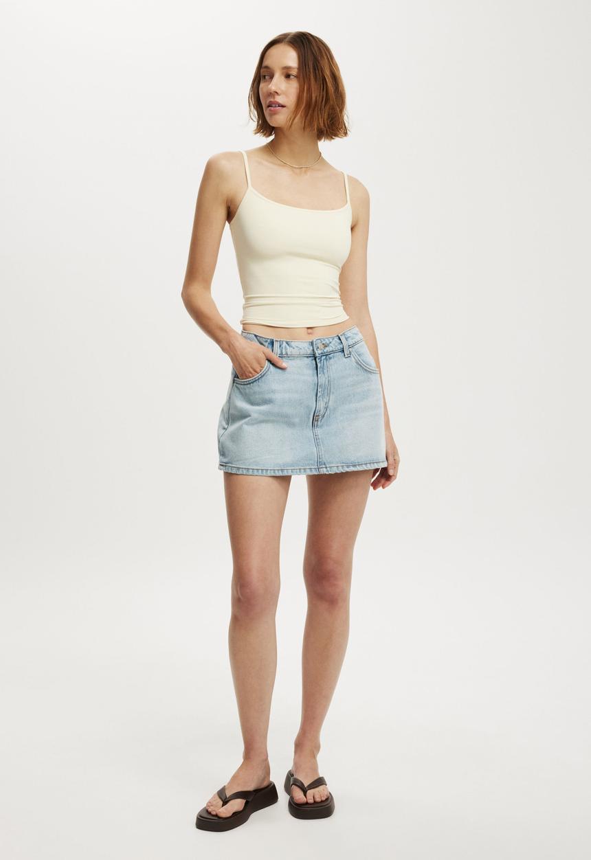 Cotton On - Mini denim skort - midnight blue