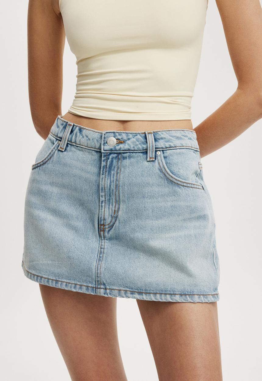 Cotton On - Mini denim skort - midnight blue
