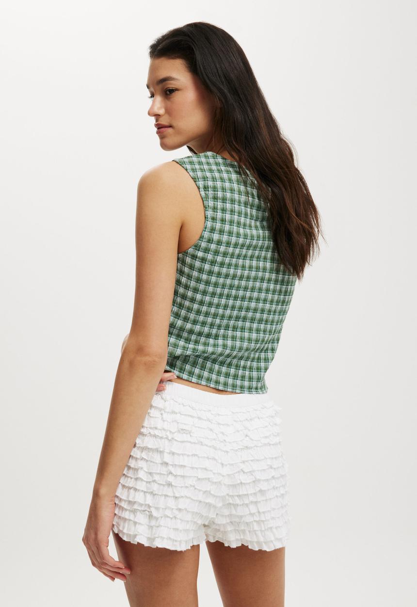 Cotton On - Billie bloomer short - white micro frill
