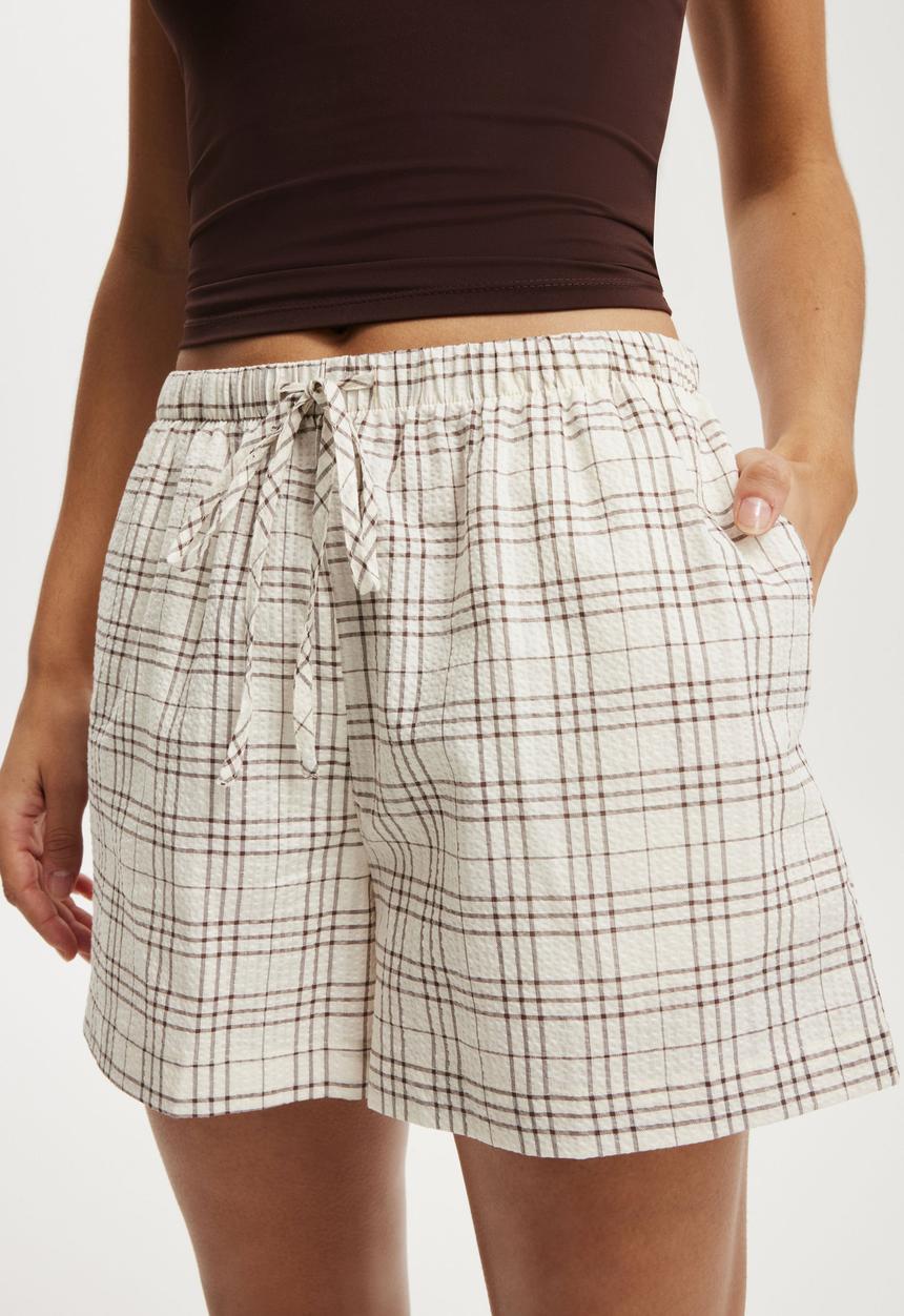 Cotton On - Haven short - bethany check texture