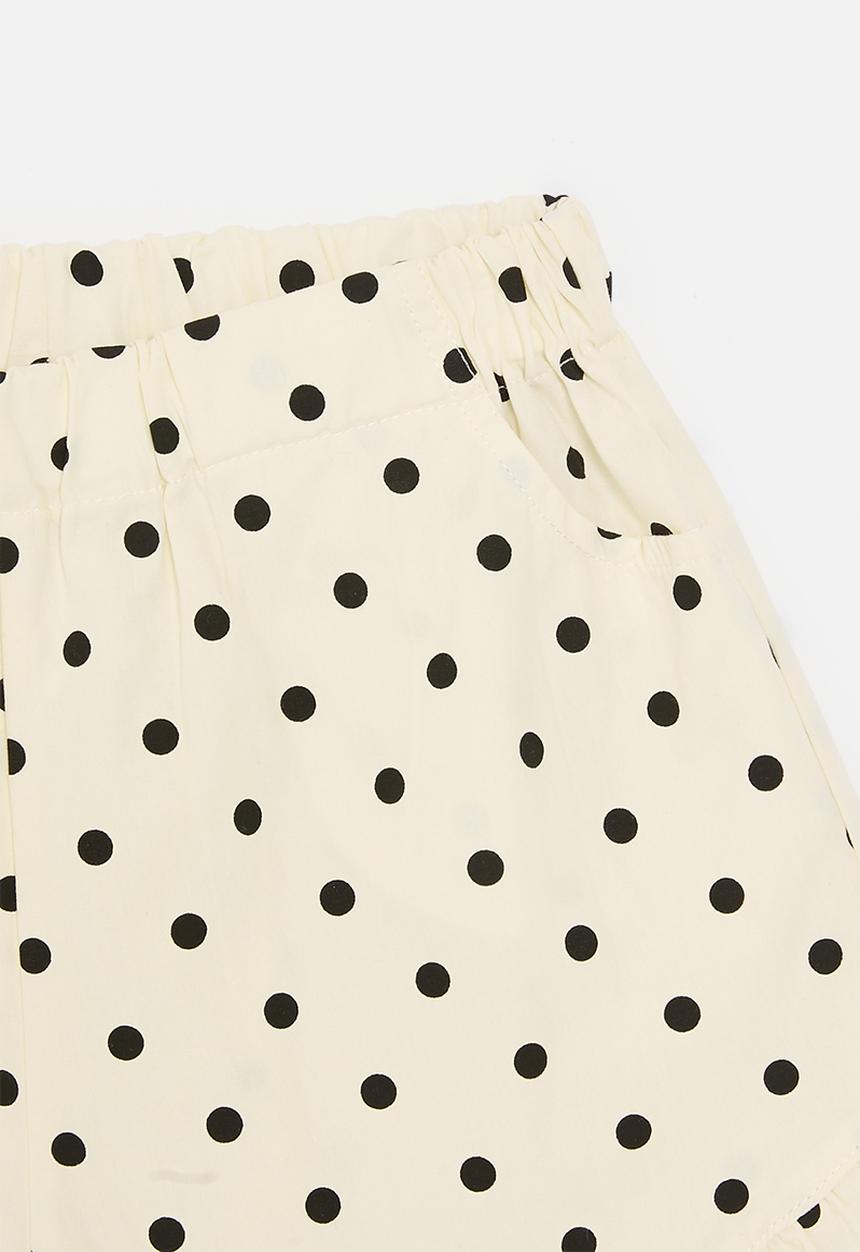 Pop Candy - Polka dot shorts - black & ecru