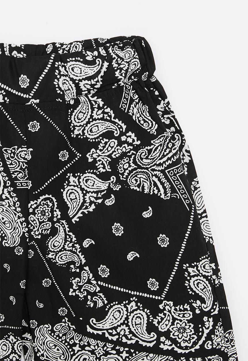 Pop Candy - Printed board shorts - black & white