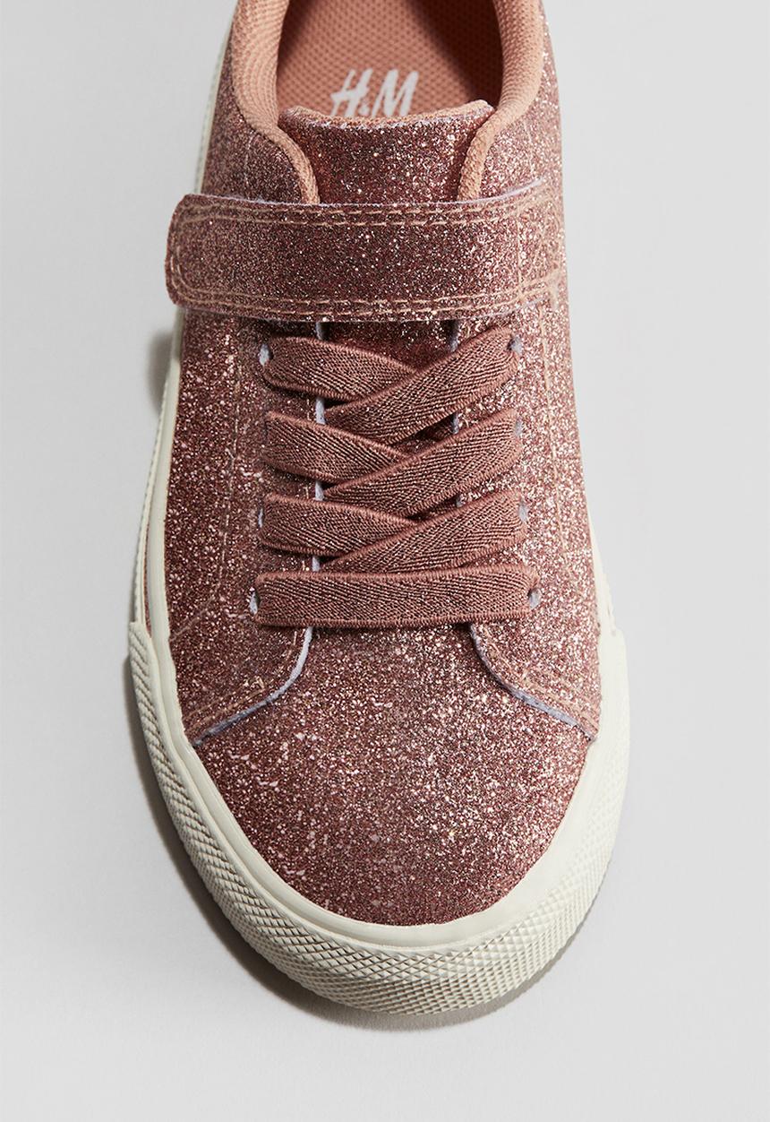 H&M - Glittery trainers - dark dusty pink