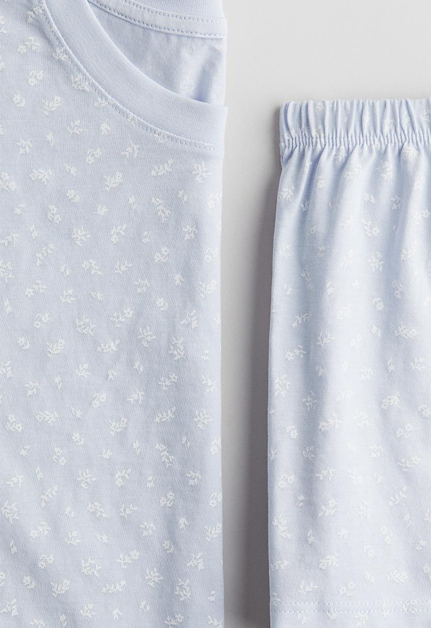 H&M - Cotton pyjamas - light blue floral