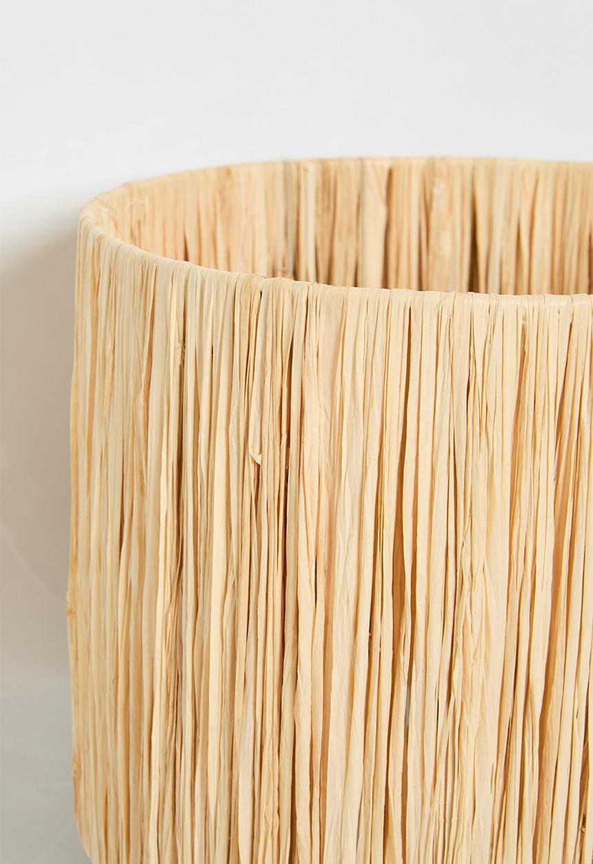 Sixth Floor - Raffia table lamp - Black
