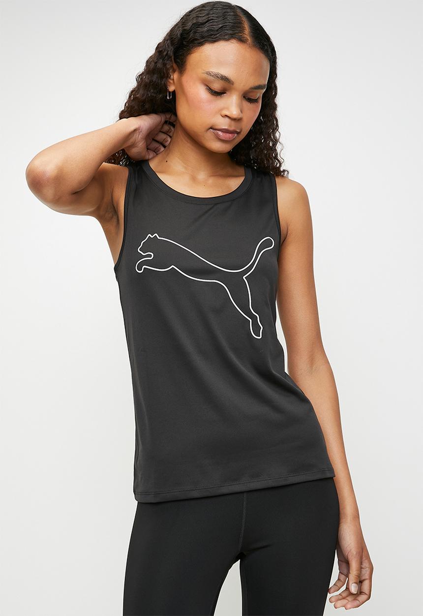 PUMA - W Tad Essential Sleeveless Tank Big Logo - Black