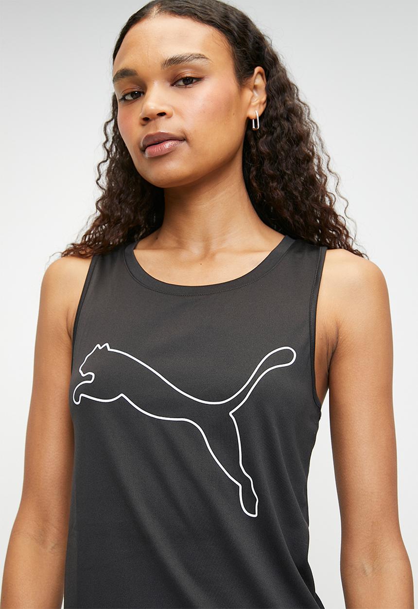 PUMA - W Tad Essential Sleeveless Tank Big Logo - Black