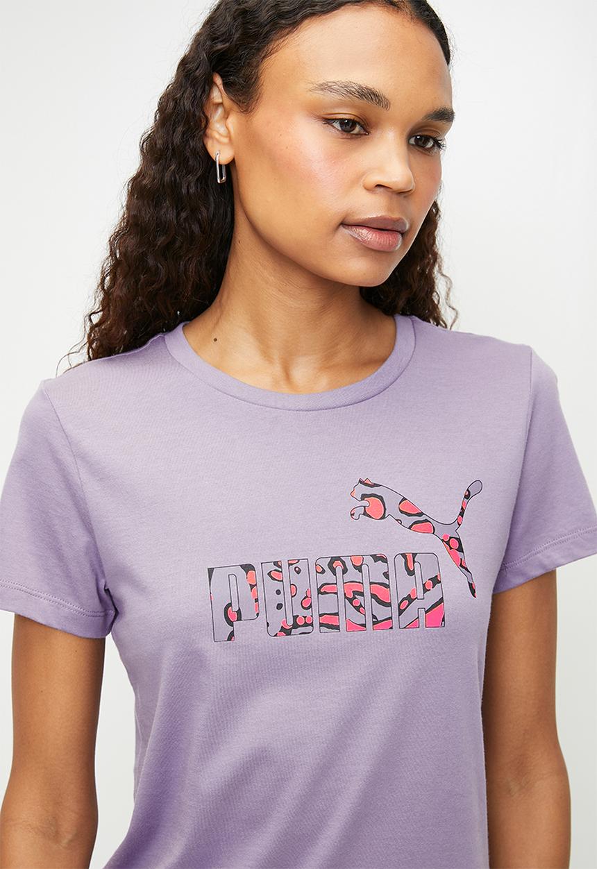 PUMA - Ess+ Hypernatural Tee W - Pale Plum