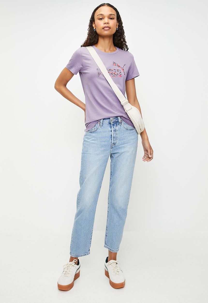 PUMA - Ess+ Hypernatural Tee W - Pale Plum