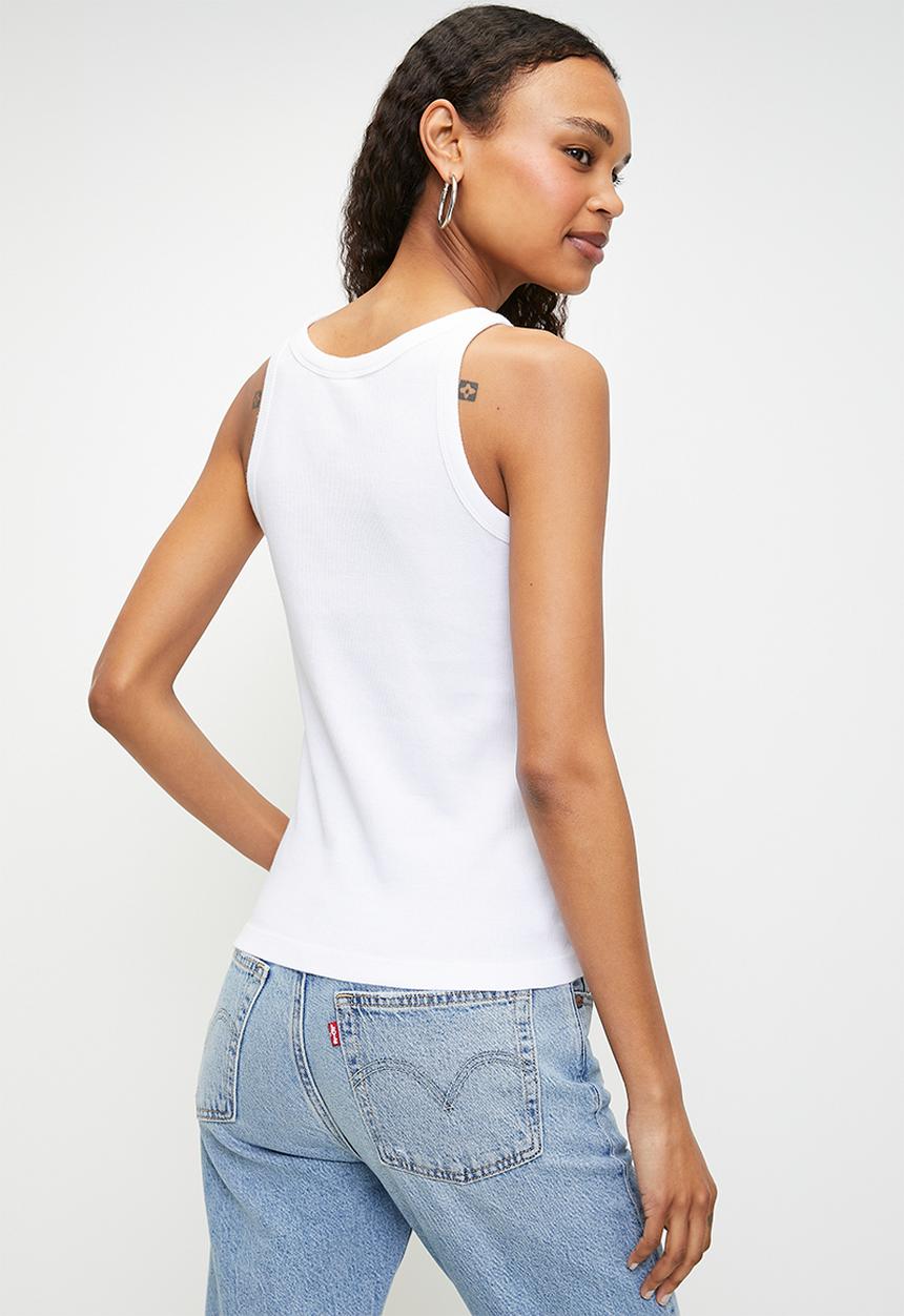 Levi’s® - Essential Racer Tank - Garment Dye Bright White