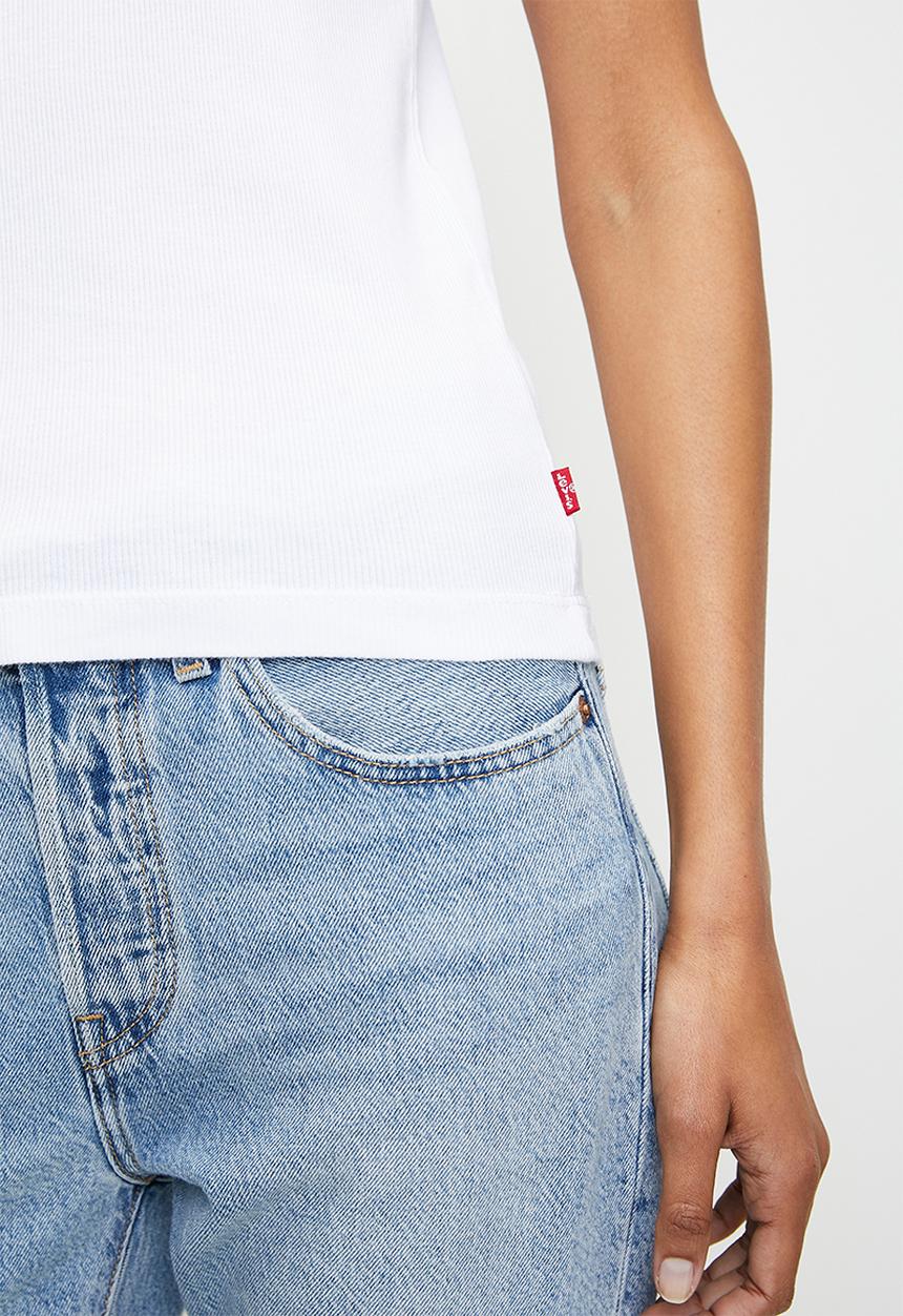 Levi’s® - Essential Racer Tank - Garment Dye Bright White