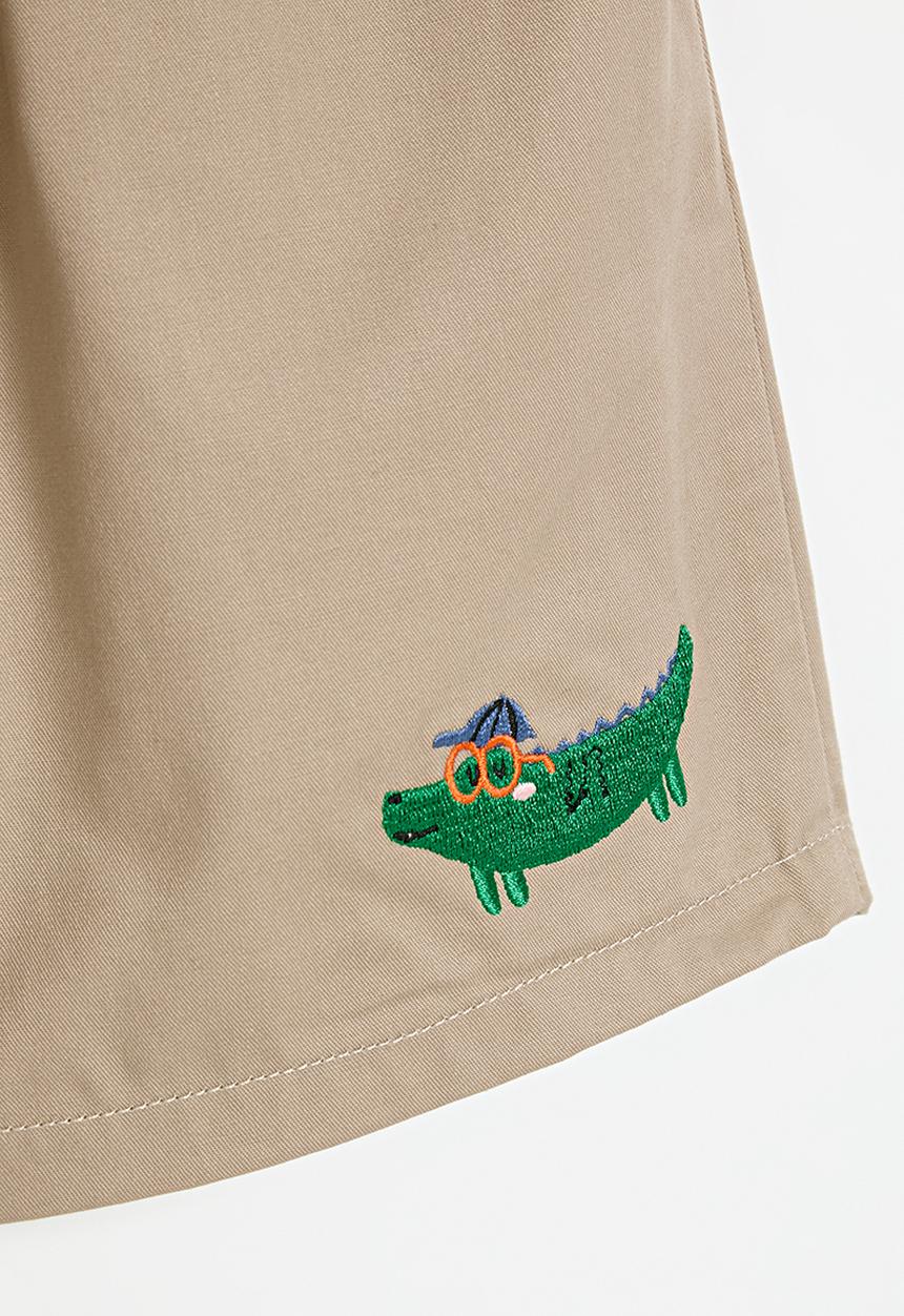 Pop Candy - Drawstring shorts - brown