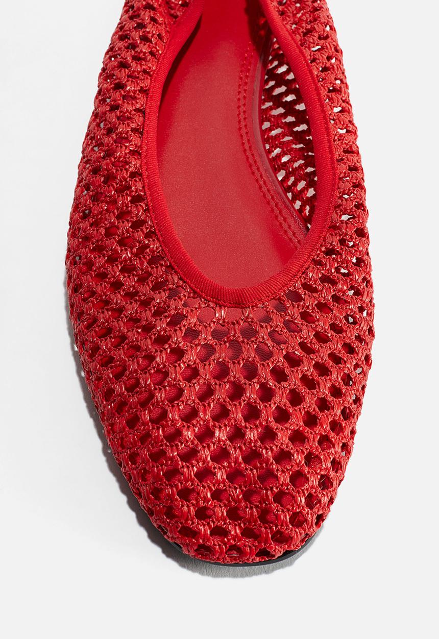 H&M - Braided ballet pumps - bright red