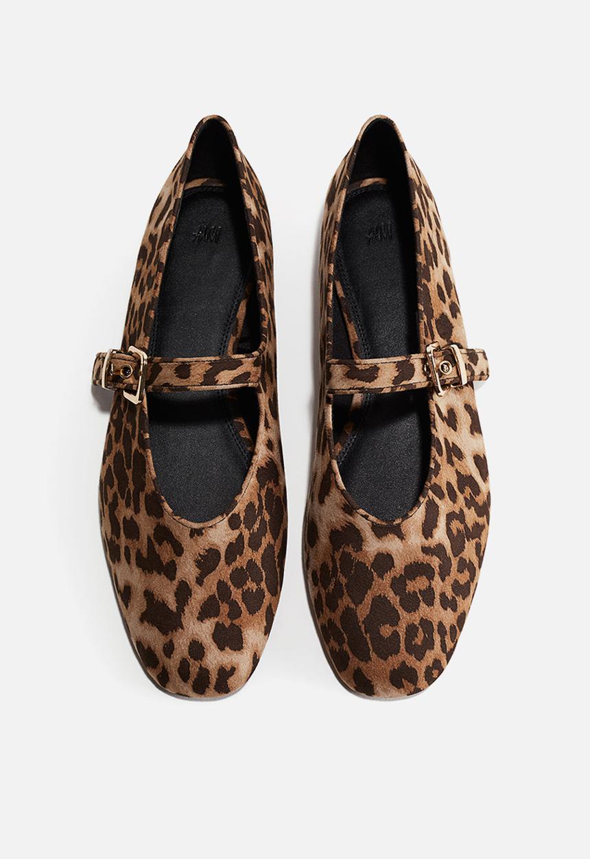 H&M - Mary jane ballet pumps - beige leopard print