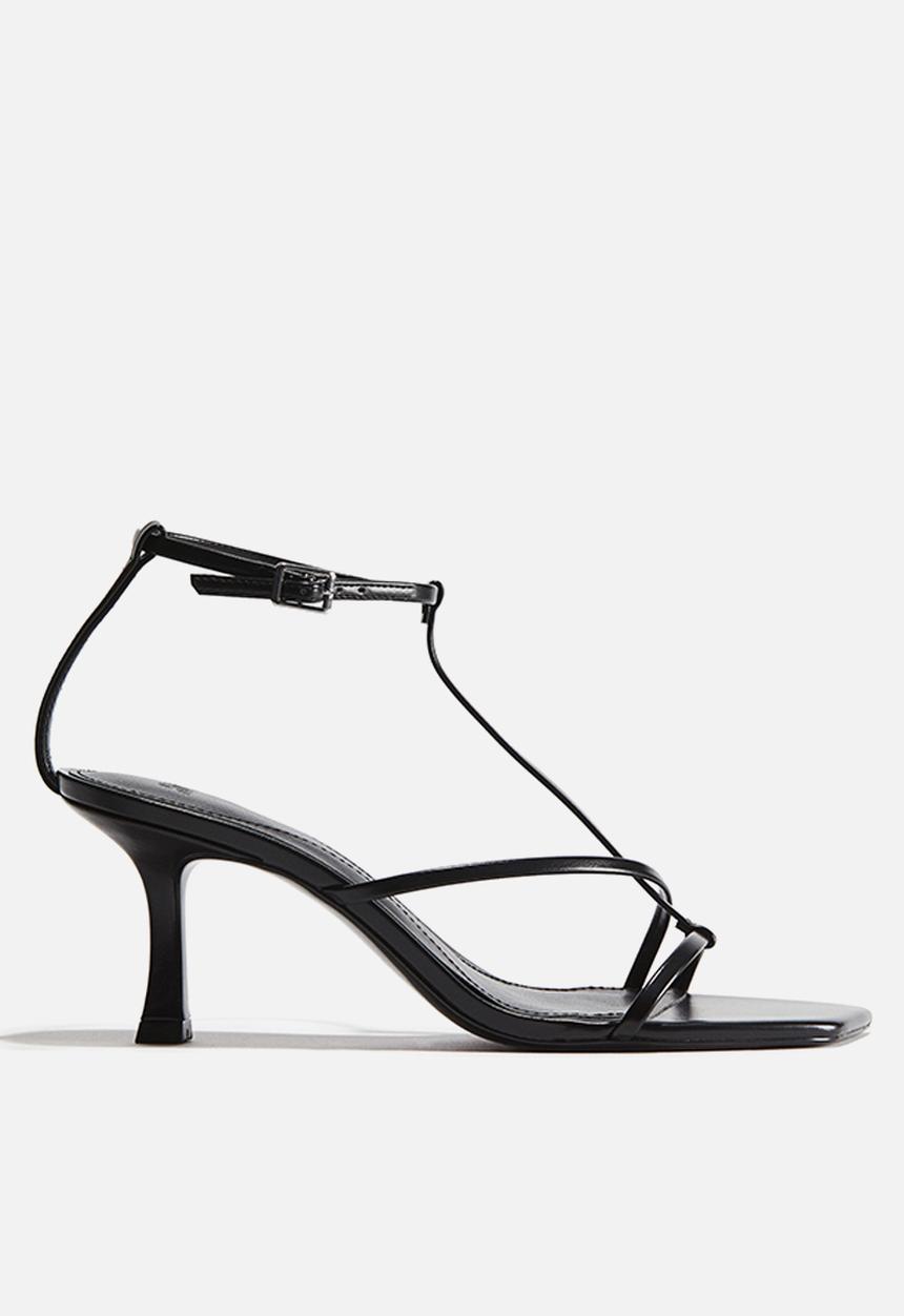 H&M - Heeled strappy sandals - black