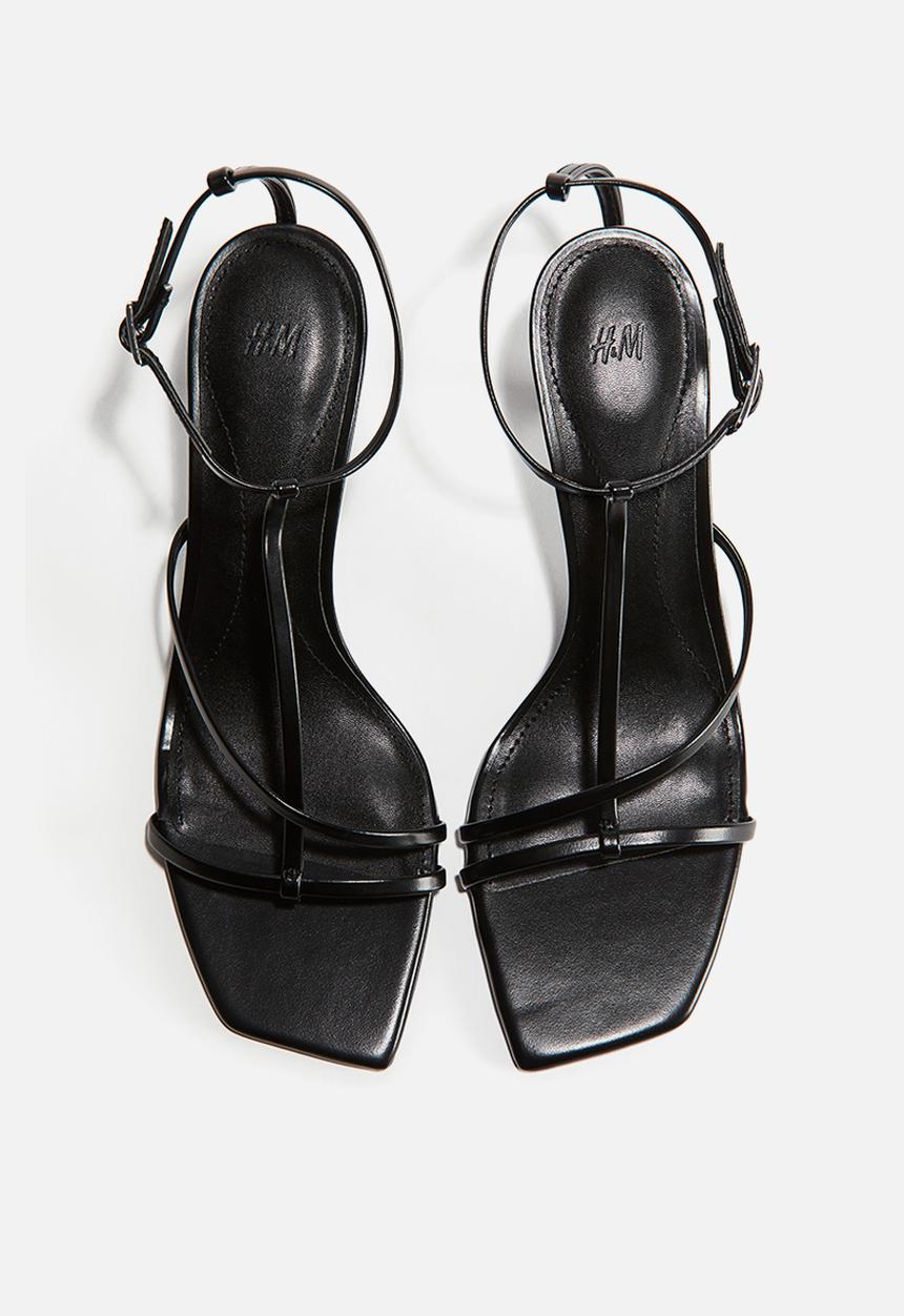 H&M - Heeled strappy sandals - black