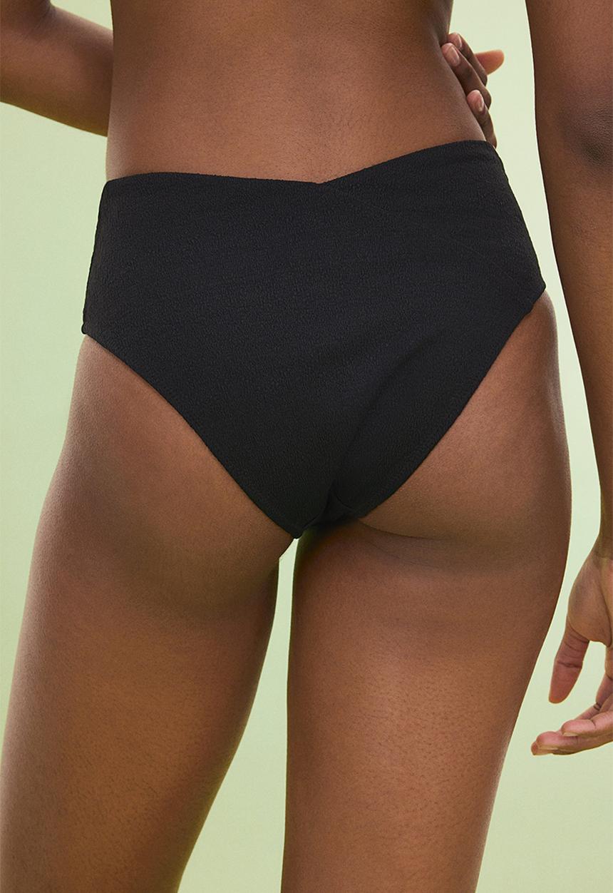 H&M - High waist cheeky bikini bottoms - black