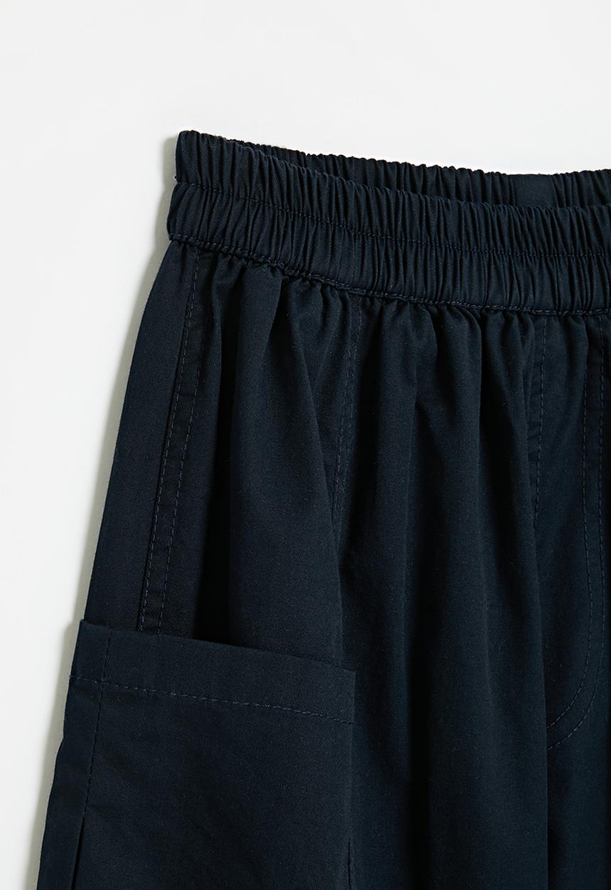 Pop Candy - Panelled cargo shorts - navy blue