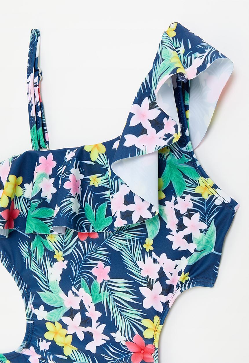 Pop Candy - Tropical printed statement swimsuit - multi