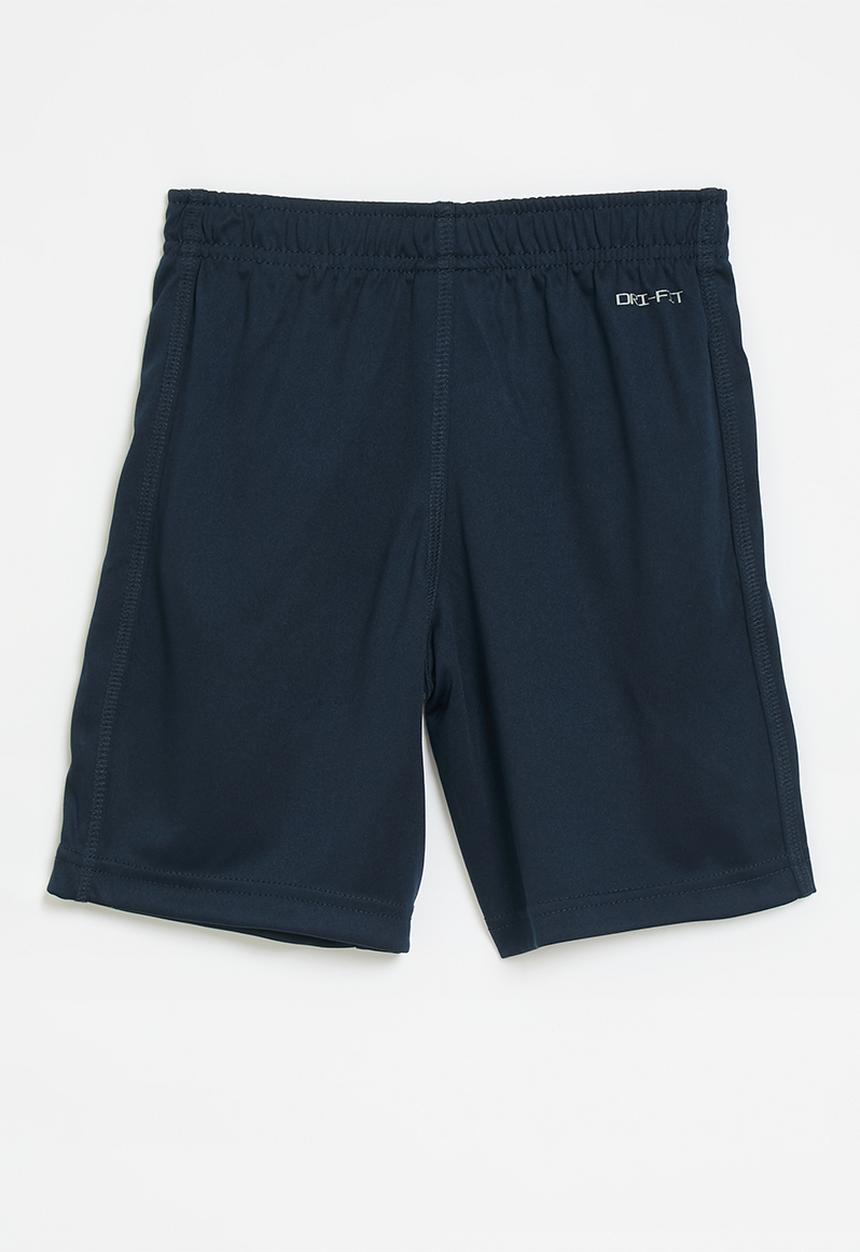 Nkb perf swoosh shorts- obsidian