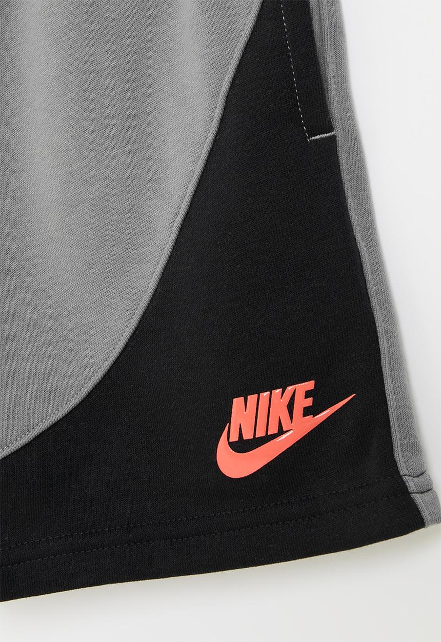 Nike - Nike french terry short - grey & black