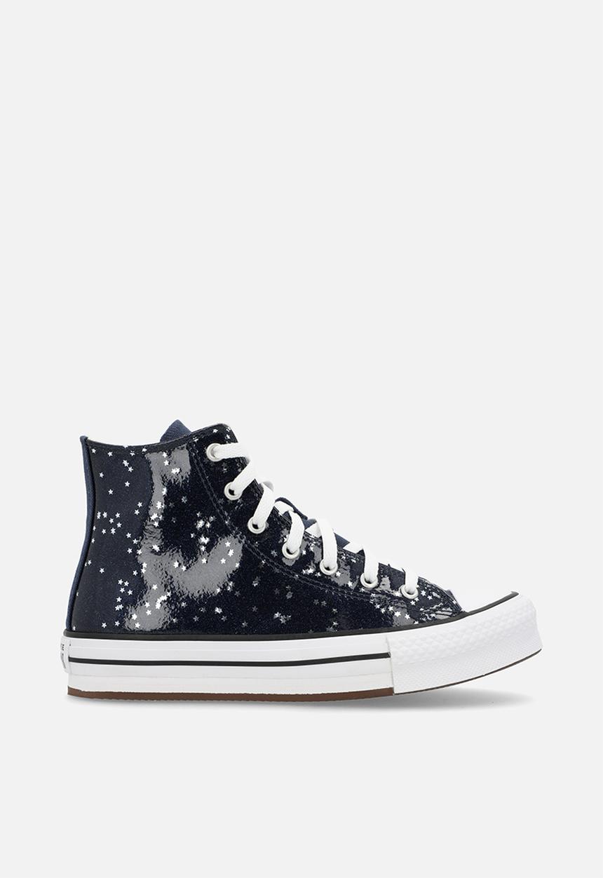 Converse - Chuck Taylor All Star Eva Lift Glitter Platform - Navy/White/Egret