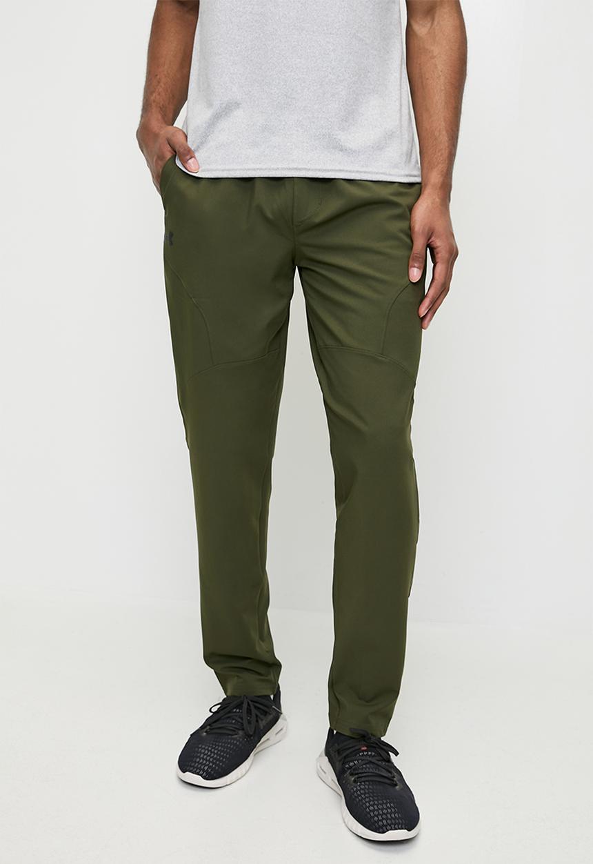 Under Armour - UA Unstoppable Tapered Pants - Expedition Green/ Black