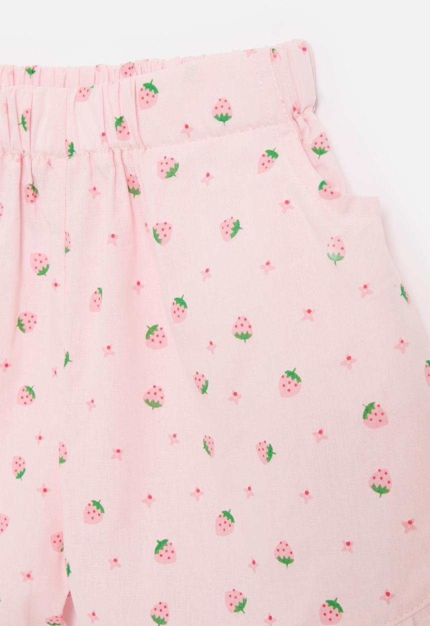 Pop Candy - Frilled hem shorts - pink