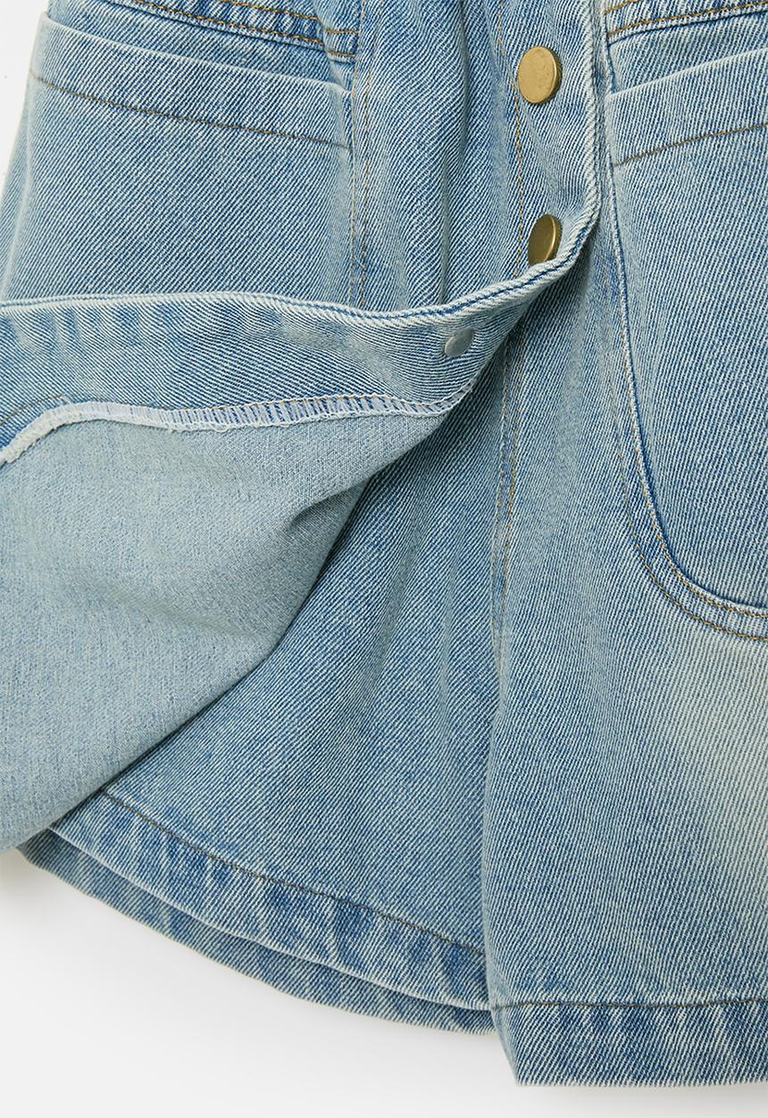 Pop Candy - Denim skort - blue
