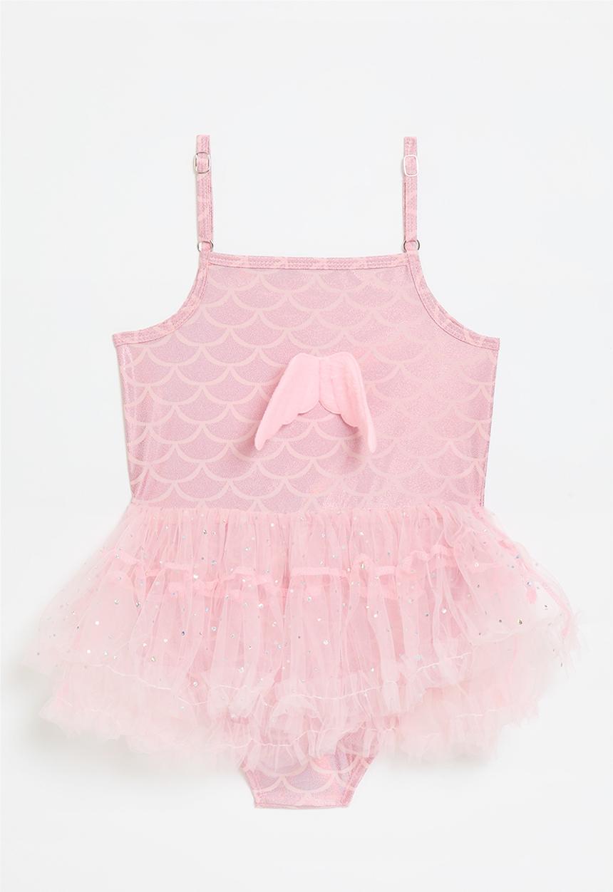 Pop Candy - Novelty ballet-inspired swimsuit with built-in tulle skirt - pink