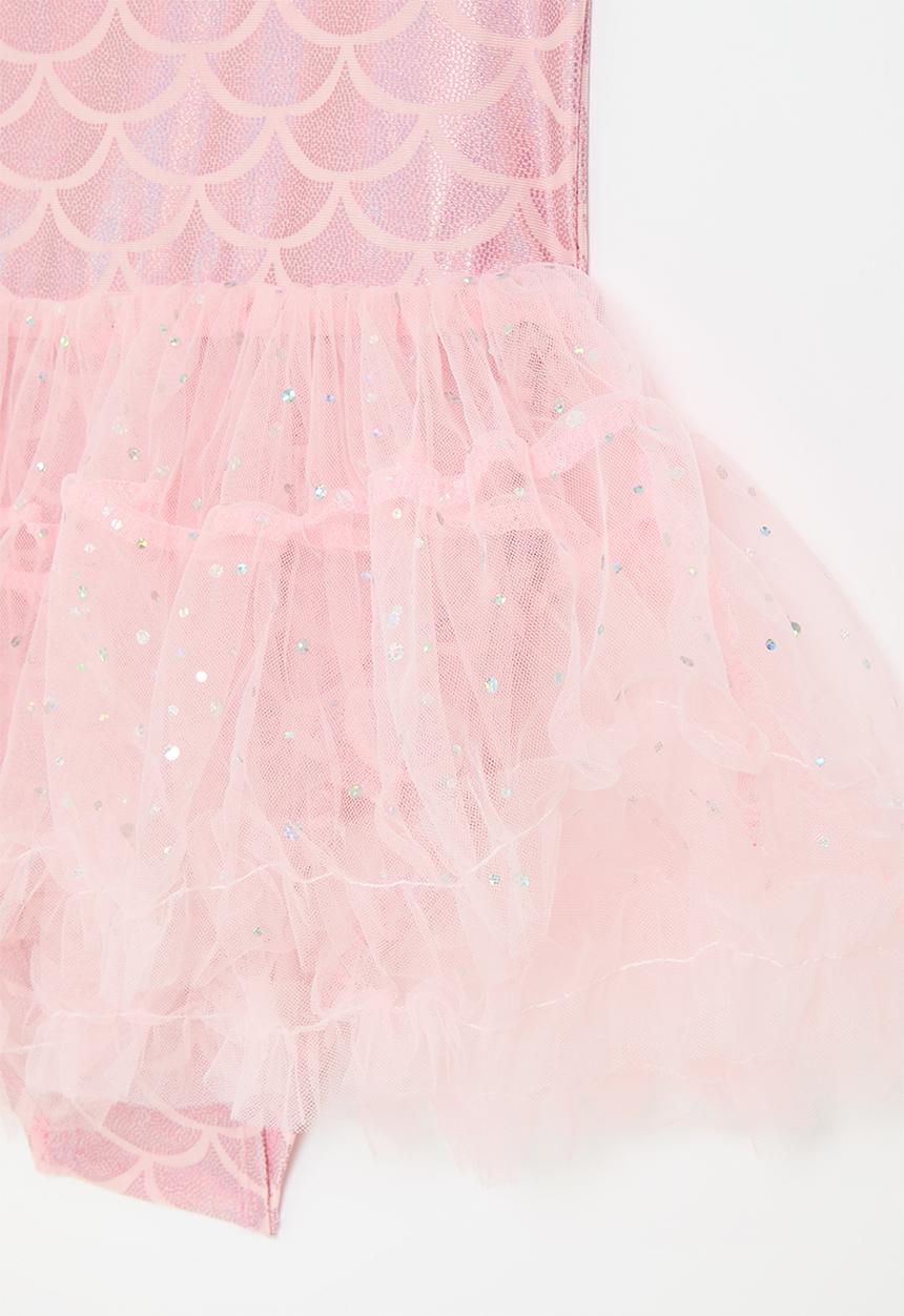 Pop Candy - Novelty ballet-inspired swimsuit with built-in tulle skirt - pink