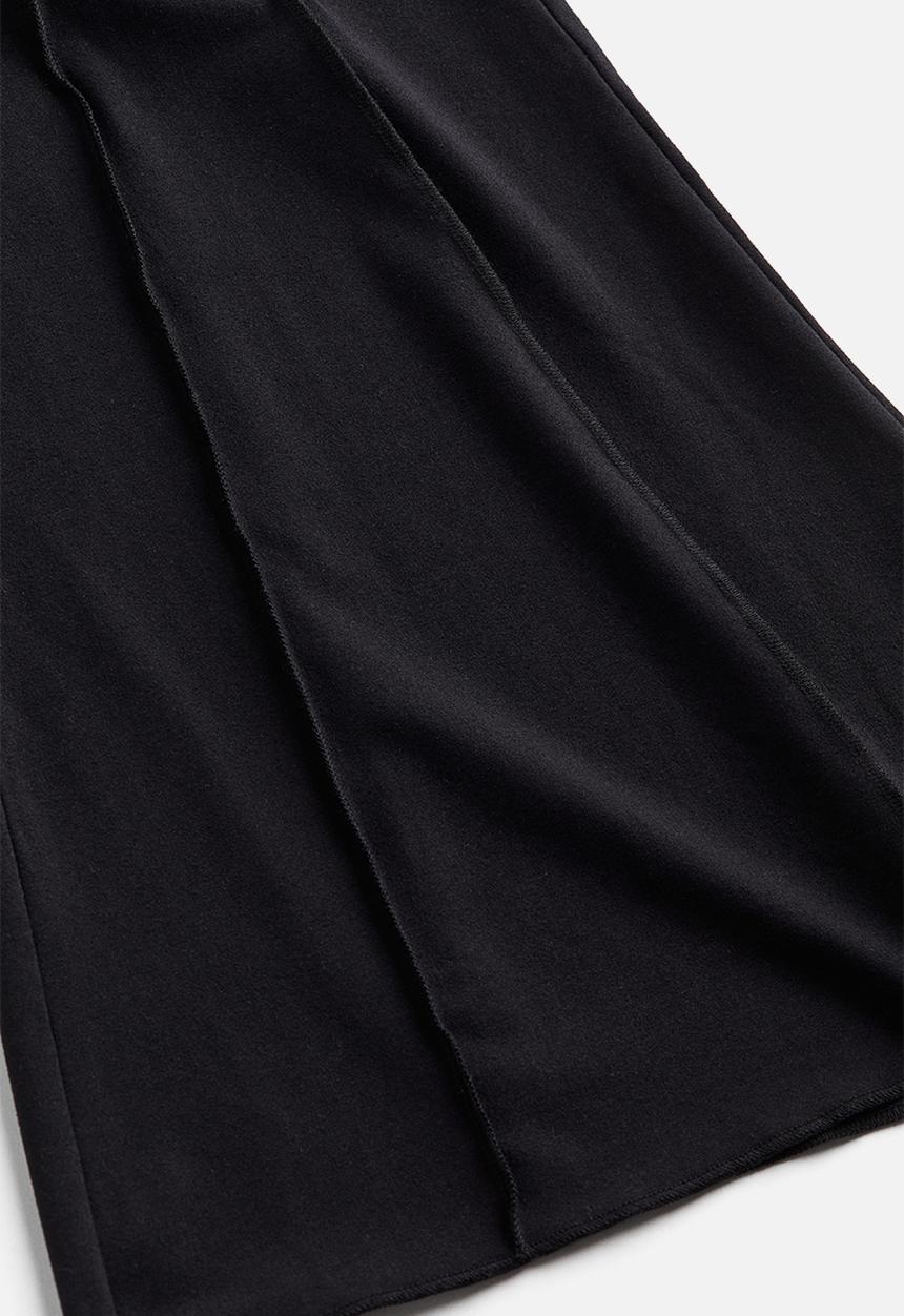 H&M - Overlock-detail flared leggings - black