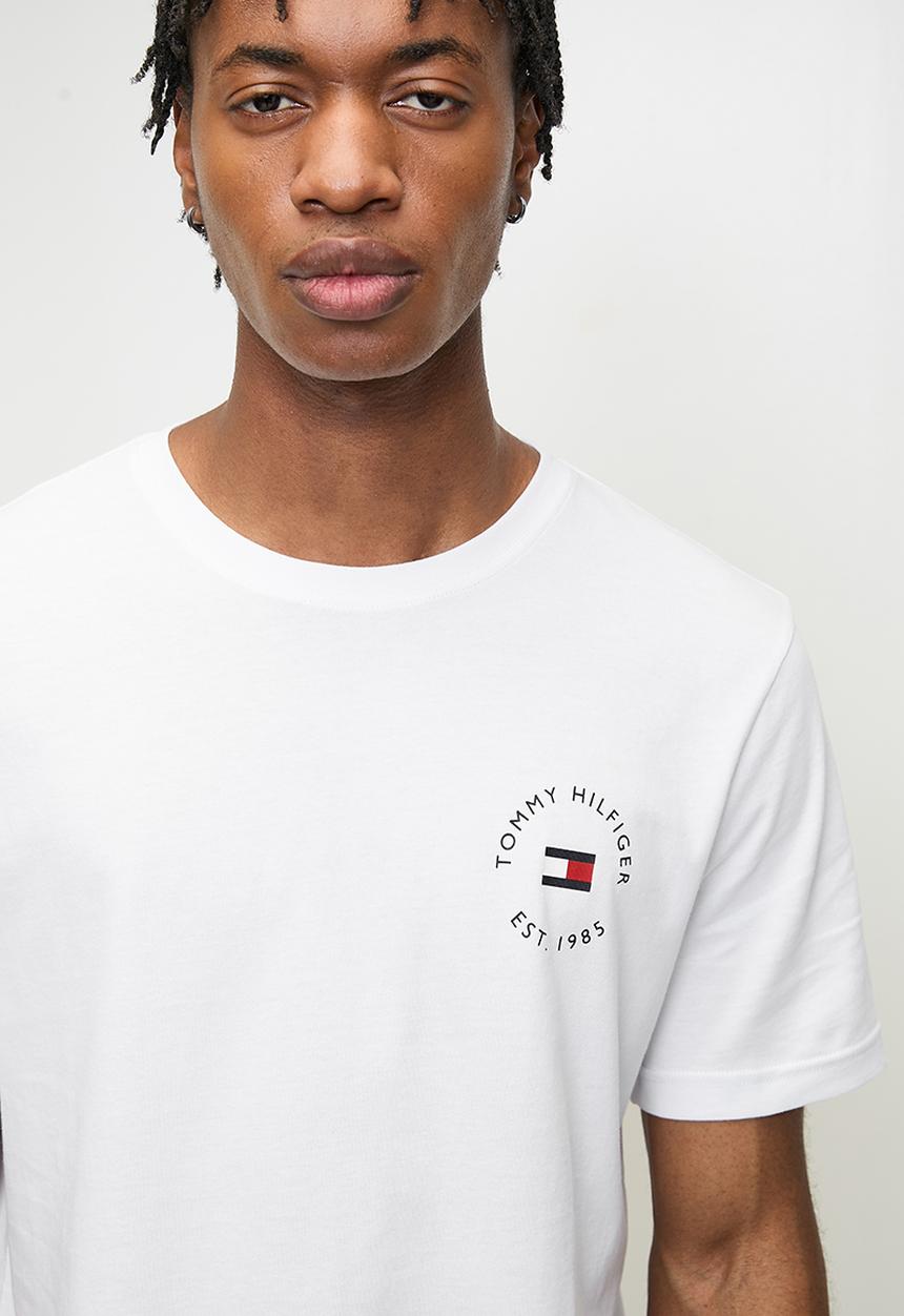 Tommy Hilfiger - Th msw roundle logo chest tee - white