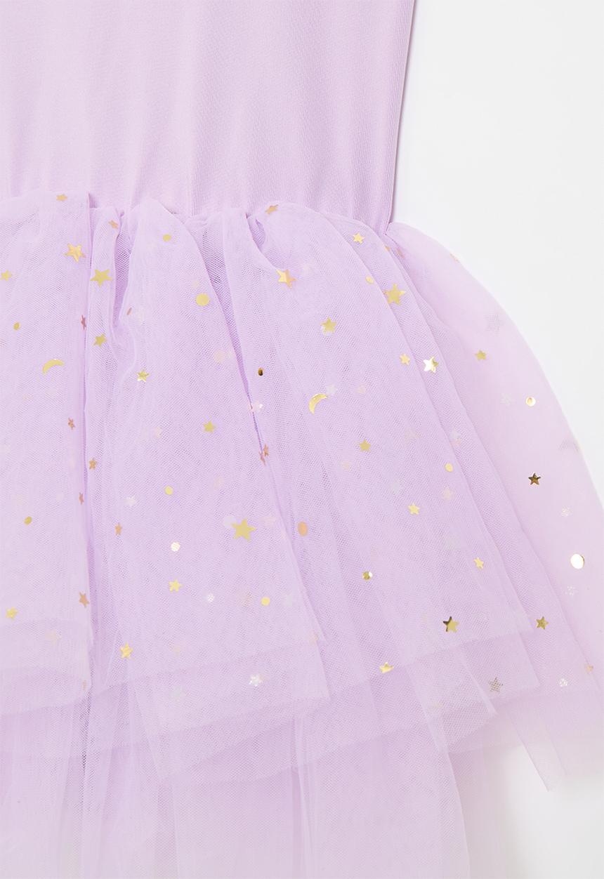 Pop Candy - Combo dress-lilac