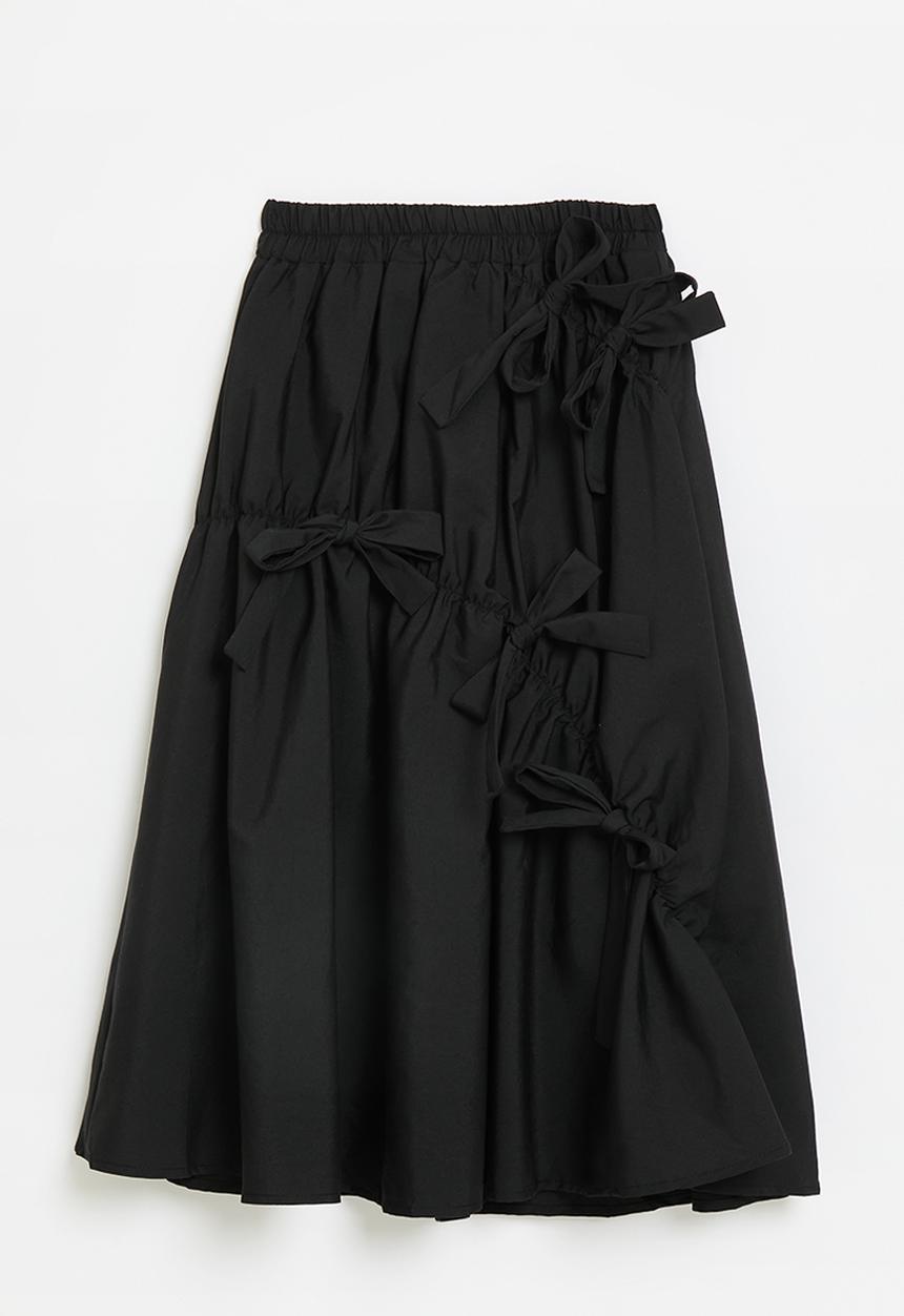 Pop Candy - Bow décor skirt - black